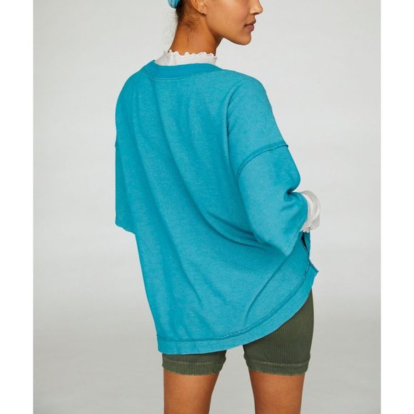 🎉LAST CHANCE🎉 NWT FP Movement Rugby Match Short Sleeve / Surfs Up - Picture 3 of 6